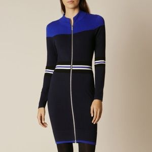 Karen Millen Sporty Stripe Knit Bodycon Dress